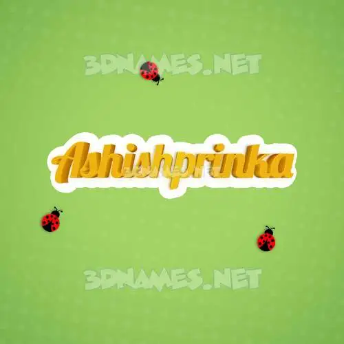 ashishprinka in Ladybugs style - 3D name wallpaper ashishprinka in Ladybugs style - 3D name wallpaper