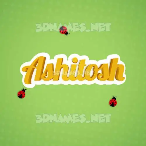 ashitosh in Ladybugs style - 3D name wallpaper