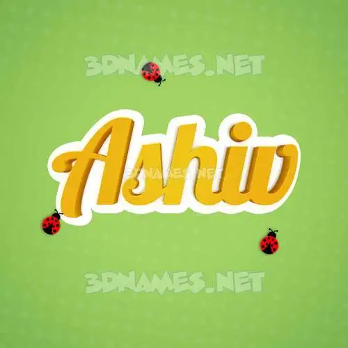 ashiv in Ladybugs style - 3D name wallpaper ashiv in Ladybugs style - 3D name wallpaper