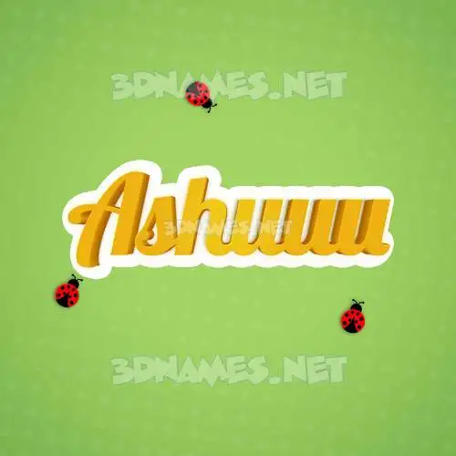 ashuuu in Ladybugs style - 3D name wallpaper ashuuu in Ladybugs style - 3D name wallpaper