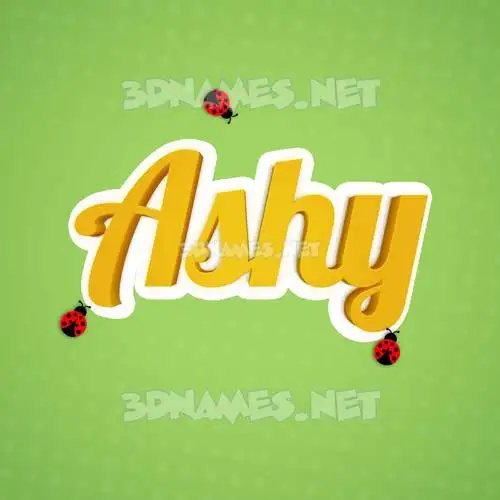 ashy in Ladybugs style - 3D name wallpaper ashy in Ladybugs style - 3D name wallpaper