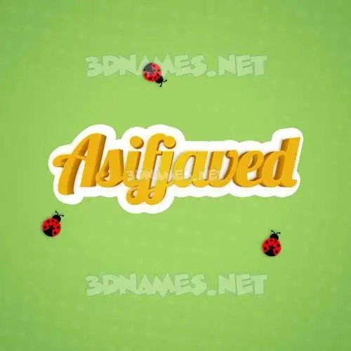 asifjaved in Ladybugs style - 3D name wallpaper asifjaved in Ladybugs style - 3D name wallpaper