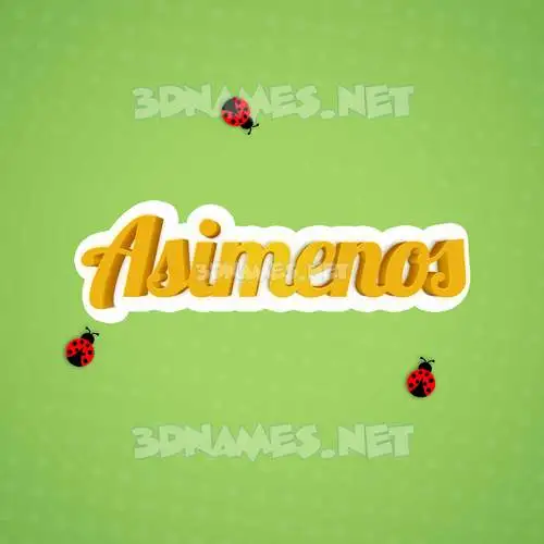 asimenos in Ladybugs style - 3D name wallpaper asimenos in Ladybugs style - 3D name wallpaper