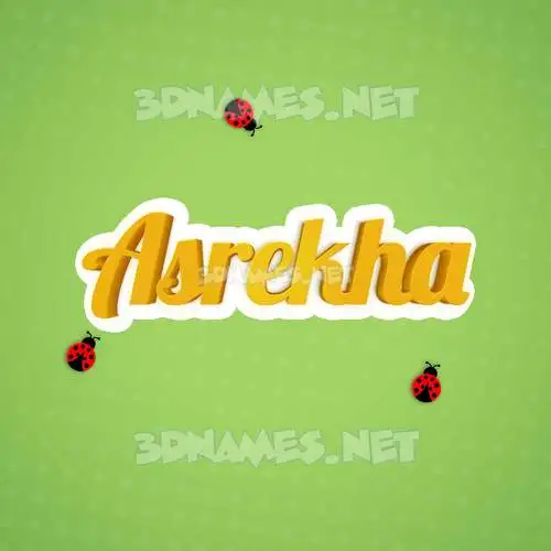 asrekha in Ladybugs style - 3D name wallpaper asrekha in Ladybugs style - 3D name wallpaper