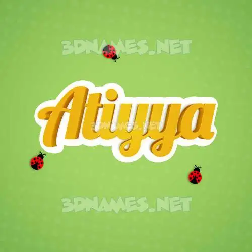 atiyya in Ladybugs style - 3D name wallpaper atiyya in Ladybugs style - 3D name wallpaper