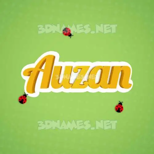 auzan in Ladybugs style - 3D name wallpaper auzan in Ladybugs style - 3D name wallpaper