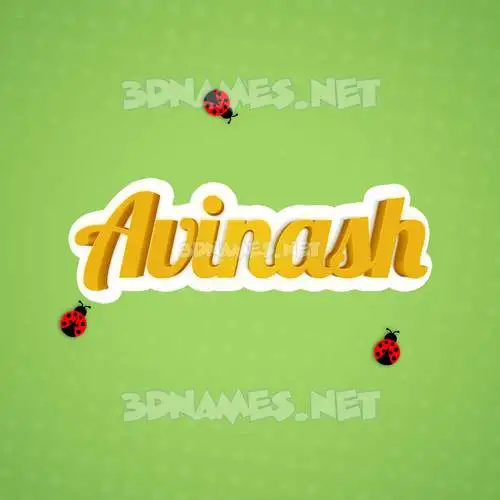 avinash in Ladybugs style - 3D name wallpaper avinash in Ladybugs style - 3D name wallpaper