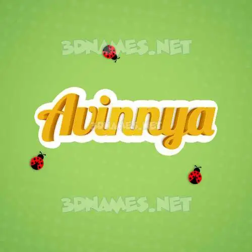 avinnya in Ladybugs style - 3D name wallpaper