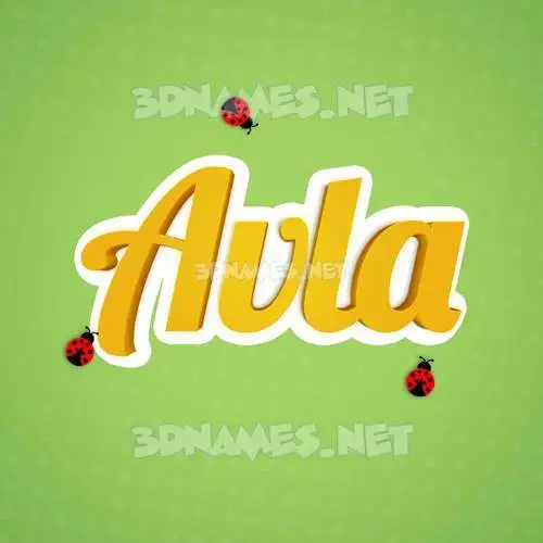 avla in Ladybugs style - 3D name wallpaper avla in Ladybugs style - 3D name wallpaper