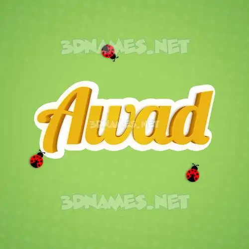 awad in Ladybugs style - 3D name wallpaper awad in Ladybugs style - 3D name wallpaper