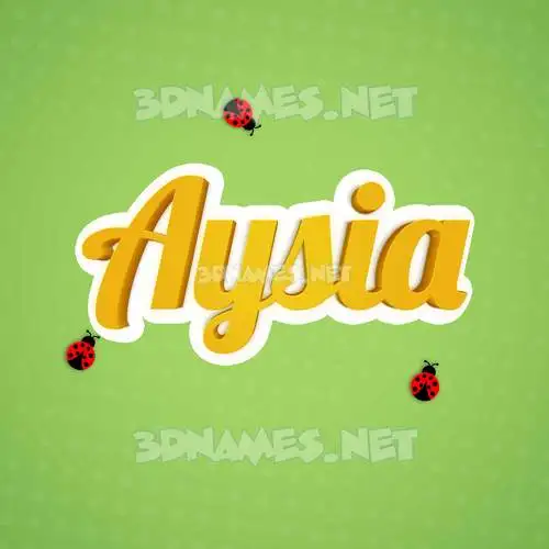 aysia in Ladybugs style - 3D name wallpaper aysia in Ladybugs style - 3D name wallpaper