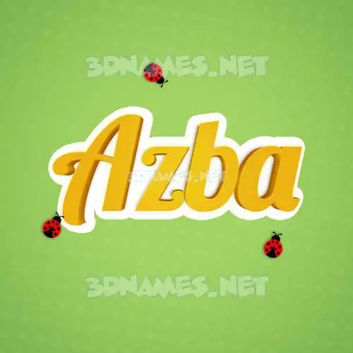azba in Ladybugs style - 3D name wallpaper azba in Ladybugs style - 3D name wallpaper
