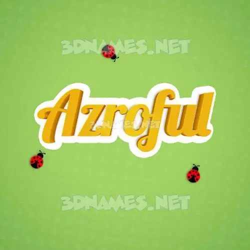 azroful in Ladybugs style - 3D name wallpaper azroful in Ladybugs style - 3D name wallpaper