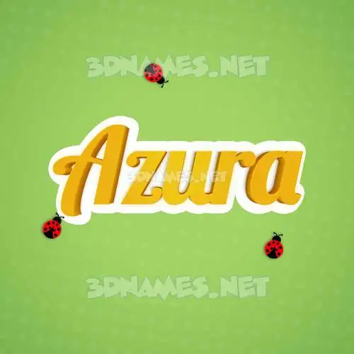 azura in Ladybugs style - 3D name wallpaper azura in Ladybugs style - 3D name wallpaper