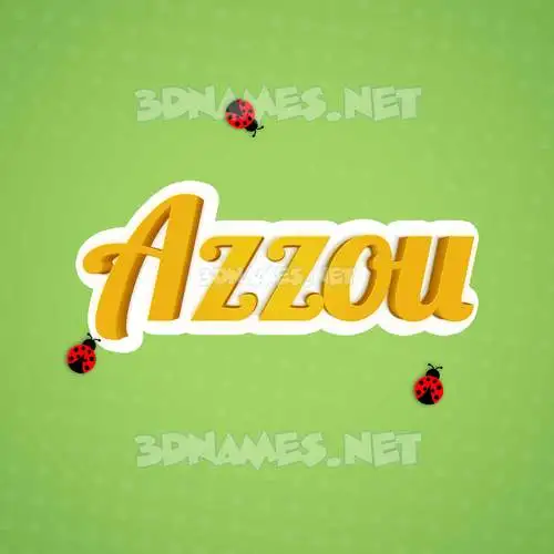 azzou in Ladybugs style - 3D name wallpaper azzou in Ladybugs style - 3D name wallpaper