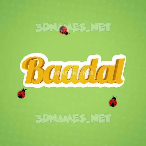 baadal in Ladybugs style - 3D name wallpaper baadal in Ladybugs style - 3D name wallpaper