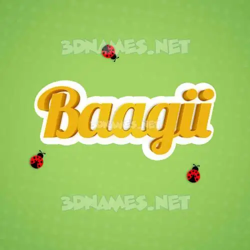 baagii in Ladybugs style - 3D name wallpaper baagii in Ladybugs style - 3D name wallpaper