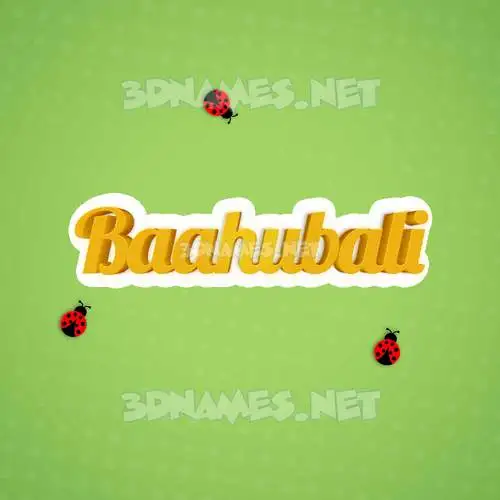 baahubali in Ladybugs style - 3D name wallpaper baahubali in Ladybugs style - 3D name wallpaper