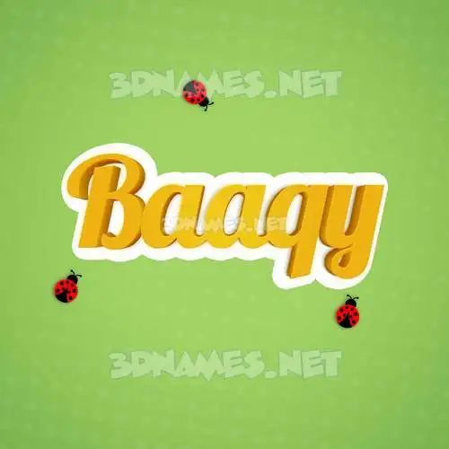 baaqy in Ladybugs style - 3D name wallpaper baaqy in Ladybugs style - 3D name wallpaper