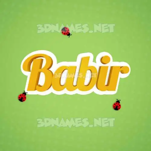 babir in Ladybugs style - 3D name wallpaper babir in Ladybugs style - 3D name wallpaper