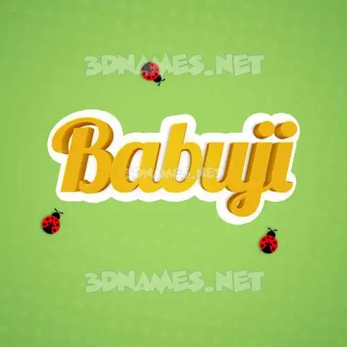 babuji in Ladybugs style - 3D name wallpaper babuji in Ladybugs style - 3D name wallpaper