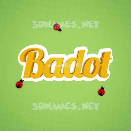badot in Ladybugs style - 3D name wallpaper badot in Ladybugs style - 3D name wallpaper