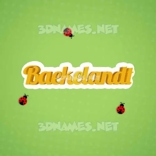 baekelandt in Ladybugs style - 3D name wallpaper baekelandt in Ladybugs style - 3D name wallpaper