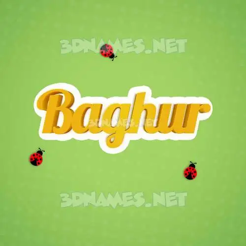 baghur in Ladybugs style - 3D name wallpaper baghur in Ladybugs style - 3D name wallpaper