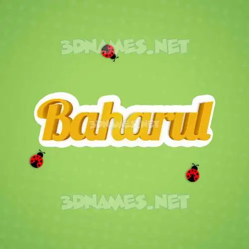 baharul in Ladybugs style - 3D name wallpaper baharul in Ladybugs style - 3D name wallpaper