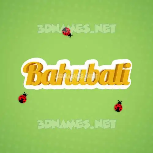 bahubali in Ladybugs style - 3D name wallpaper