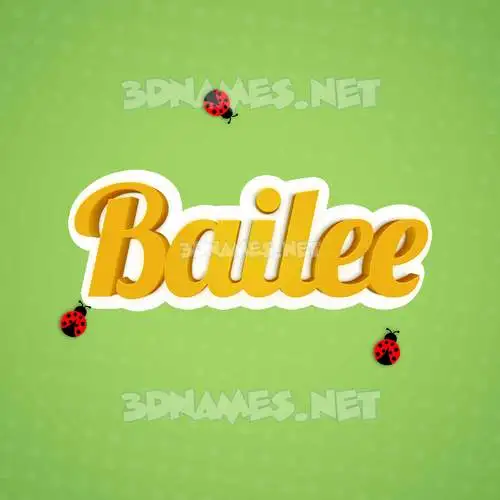 bailee in Ladybugs style - 3D name wallpaper bailee in Ladybugs style - 3D name wallpaper