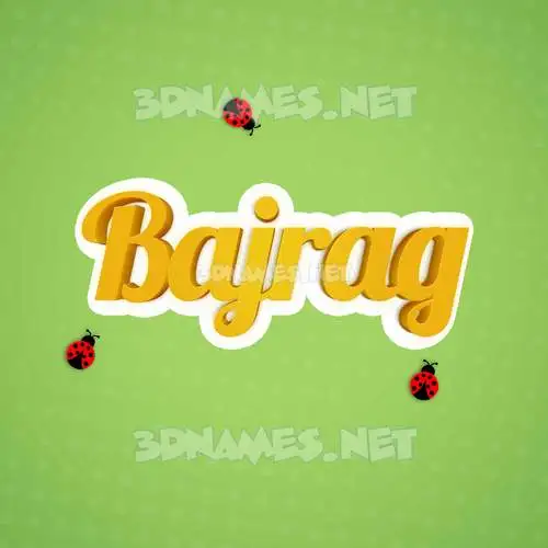 bajrag in Ladybugs style - 3D name wallpaper bajrag in Ladybugs style - 3D name wallpaper