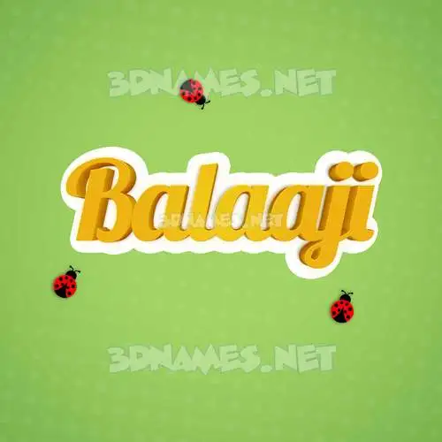 balaaji in Ladybugs style - 3D name wallpaper balaaji in Ladybugs style - 3D name wallpaper