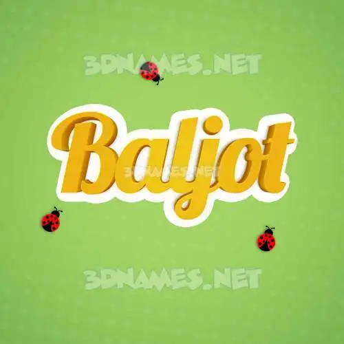 baljot in Ladybugs style - 3D name wallpaper