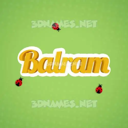 balram in Ladybugs style - 3D name wallpaper balram in Ladybugs style - 3D name wallpaper
