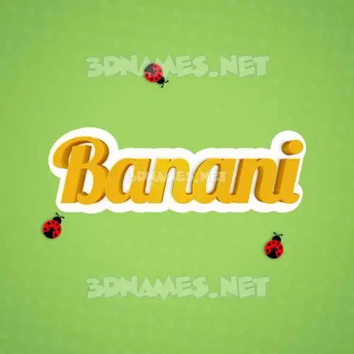 banani in Ladybugs style - 3D name wallpaper banani in Ladybugs style - 3D name wallpaper