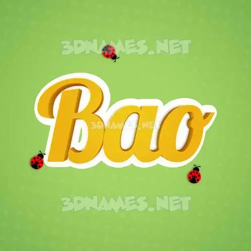 bao in Ladybugs style - 3D name wallpaper bao in Ladybugs style - 3D name wallpaper