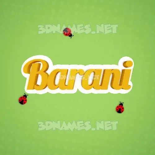 barani in Ladybugs style - 3D name wallpaper barani in Ladybugs style - 3D name wallpaper