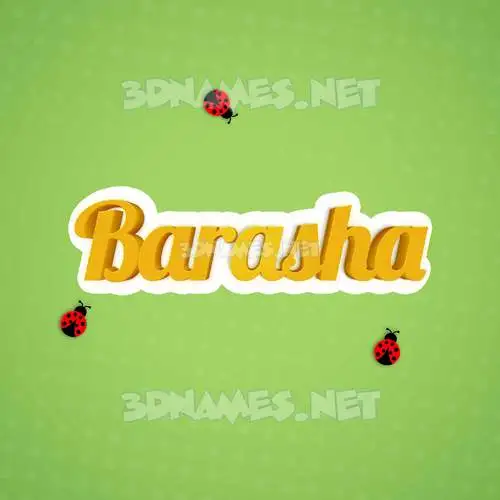 barasha in Ladybugs style - 3D name wallpaper barasha in Ladybugs style - 3D name wallpaper