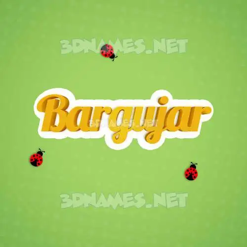 bargujar in Ladybugs style - 3D name wallpaper bargujar in Ladybugs style - 3D name wallpaper