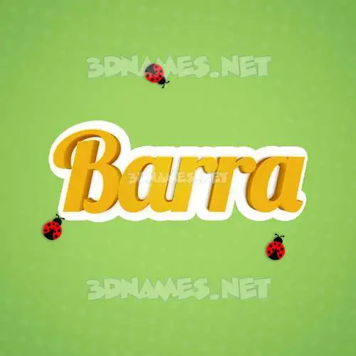 barra in Ladybugs style - 3D name wallpaper barra in Ladybugs style - 3D name wallpaper