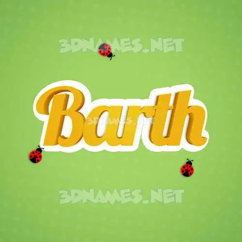 barth in Ladybugs style - 3D name wallpaper barth in Ladybugs style - 3D name wallpaper