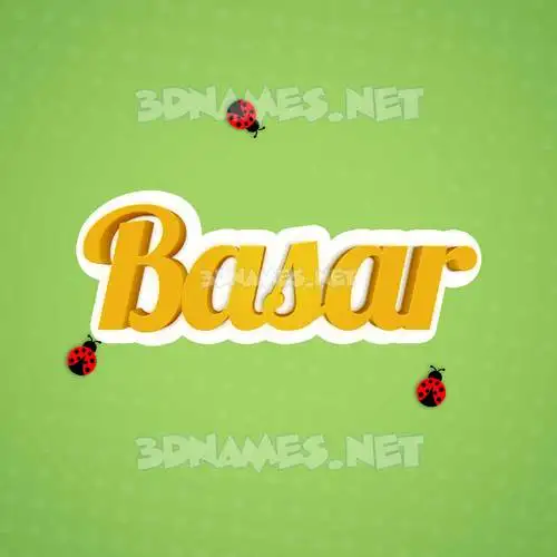basar in Ladybugs style - 3D name wallpaper basar in Ladybugs style - 3D name wallpaper