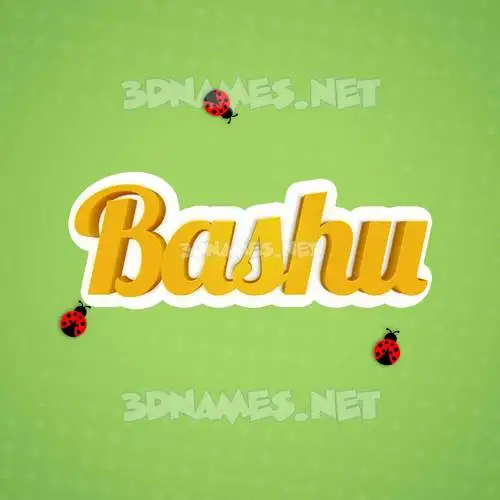 bashu in Ladybugs style - 3D name wallpaper bashu in Ladybugs style - 3D name wallpaper