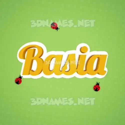 basia in Ladybugs style - 3D name wallpaper basia in Ladybugs style - 3D name wallpaper