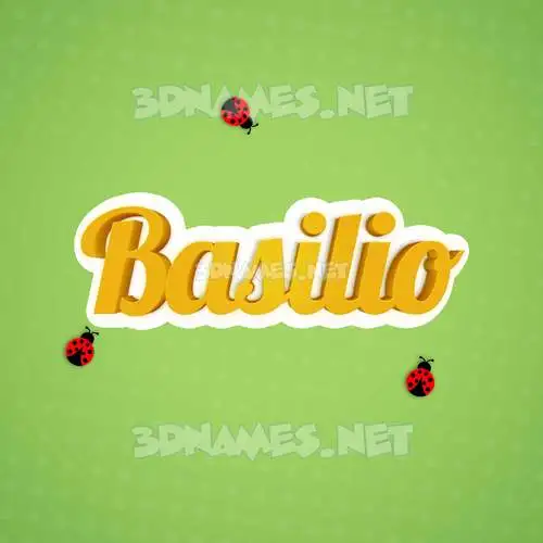 basilio in Ladybugs style - 3D name wallpaper basilio in Ladybugs style - 3D name wallpaper