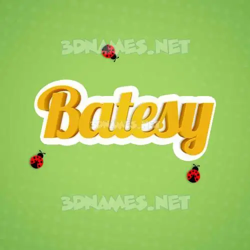 batesy in Ladybugs style - 3D name wallpaper batesy in Ladybugs style - 3D name wallpaper