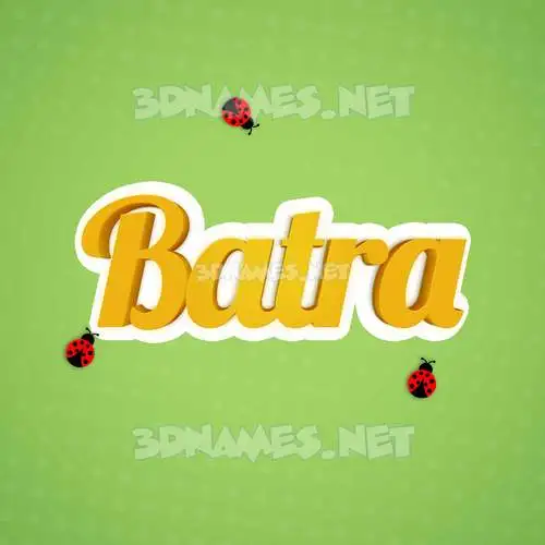batra in Ladybugs style - 3D name wallpaper batra in Ladybugs style - 3D name wallpaper