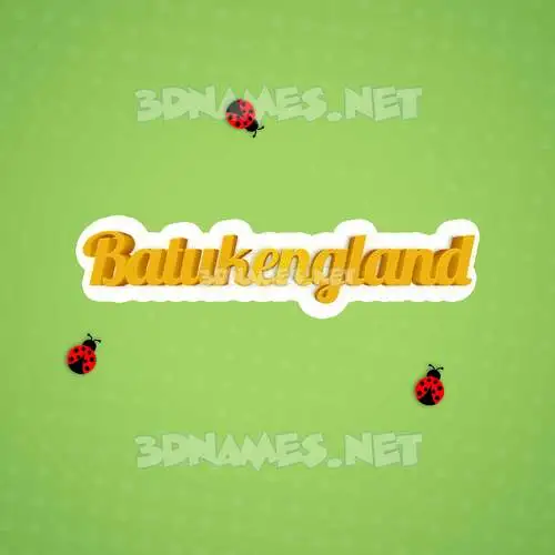 batukengland in Ladybugs style - 3D name wallpaper batukengland in Ladybugs style - 3D name wallpaper