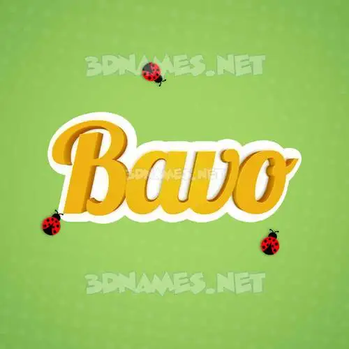 bavo in Ladybugs style - 3D name wallpaper bavo in Ladybugs style - 3D name wallpaper